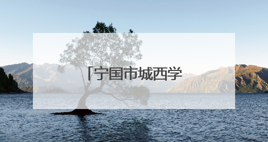 宁国市城西学校：戏曲进校园 文化润童心