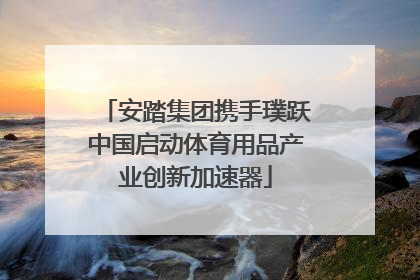 安踏集团携手璞跃中国启动体育用品产业创新加速器