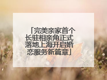 完美亲家首个长驻相亲角正式落地上海开启婚恋服务新篇章