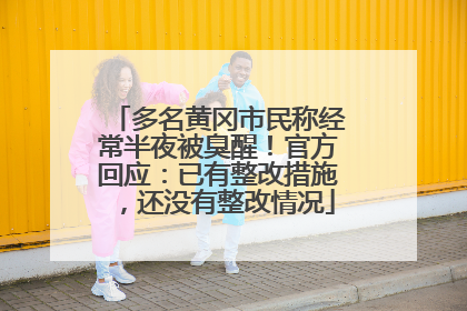 多名黄冈市民称经常半夜被臭醒！官方回应：已有整改措施，还没有整改情况