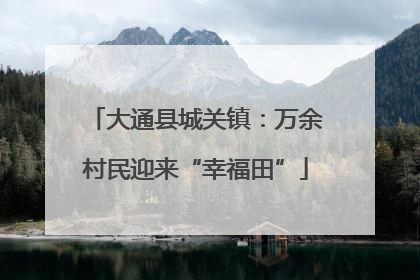 大通县城关镇：万余村民迎来“幸福田”