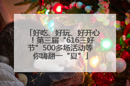 好吃、好玩、好开心！第三届“616三好节”500多场活动等你嗨翻一“夏”