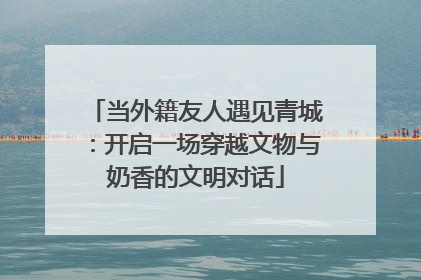 当外籍友人遇见青城：开启一场穿越文物与奶香的文明对话