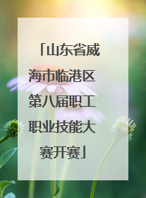 山东省威海市临港区第八届职工职业技能大赛开赛