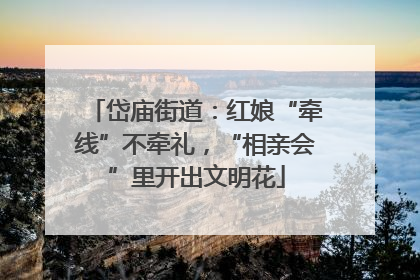 岱庙街道：红娘“牵线”不牵礼，“相亲会”里开出文明花