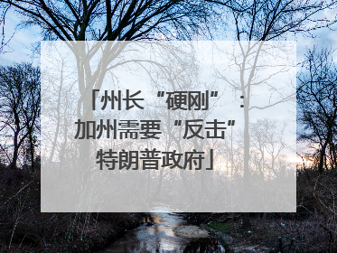 州长“硬刚”：加州需要“反击”特朗普政府