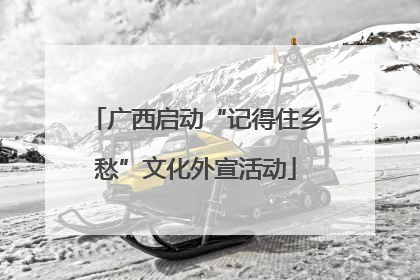 广西启动“记得住乡愁”文化外宣活动
