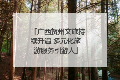 广西贺州文旅持续升温 多元化旅游服务引游人