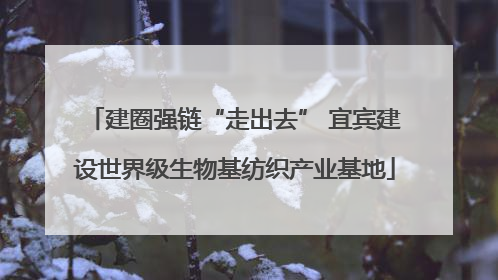 建圈强链“走出去” 宜宾建设世界级生物基纺织产业基地