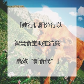 建行信阳分行以智慧食堂助推清廉高效“新食代”