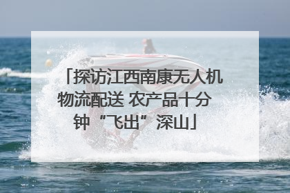 探访江西南康无人机物流配送 农产品十分钟“飞出”深山
