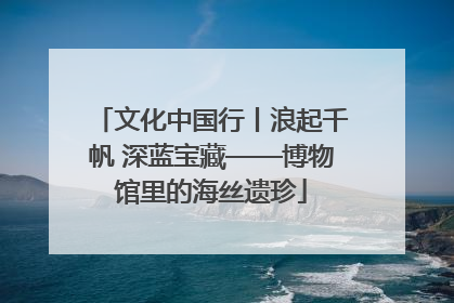 文化中国行丨浪起千帆 深蓝宝藏——博物馆里的海丝遗珍