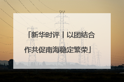 新华时评丨以团结合作共促南海稳定繁荣