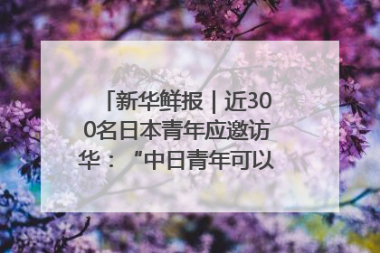 新华鲜报｜近300名日本青年应邀访华：“中日青年可以创造更好的未来”