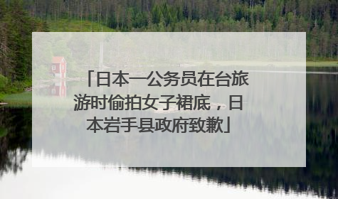 日本一公务员在台旅游时偷拍女子裙底，日本岩手县政府致歉