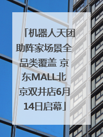 机器人天团助阵家场景全品类覆盖 京东MALL北京双井店6月14日启幕