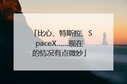 比心、特斯拉、SpaceX……现在的情况有点微妙