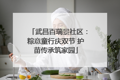 武昌百瑞景社区：粽意童行庆双节 护苗传承筑家园