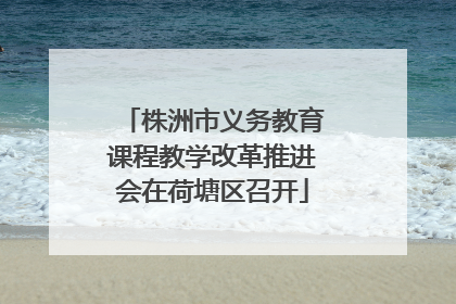 株洲市义务教育课程教学改革推进会在荷塘区召开
