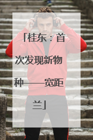 桂东：首次发现新物种——宽距兰
