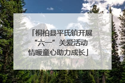桐柏县平氏镇开展“六一”关爱活动 情暖童心助力成长