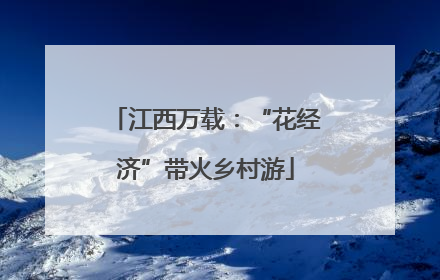 江西万载：“花经济”带火乡村游