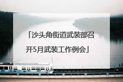 沙头角街道武装部召开5月武装工作例会