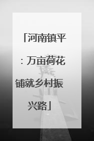 河南镇平：万亩荷花铺就乡村振兴路