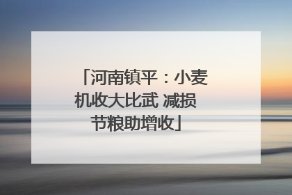 河南镇平：小麦机收大比武 减损节粮助增收