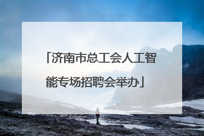 济南市总工会人工智能专场招聘会举办