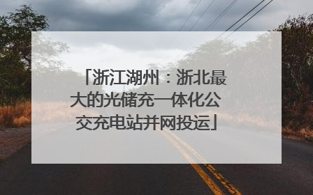 浙江湖州：浙北最大的光储充一体化公交充电站并网投运