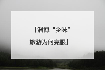 淄博“乡味”旅游为何亮眼