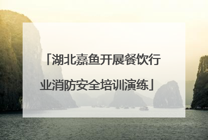 湖北嘉鱼开展餐饮行业消防安全培训演练