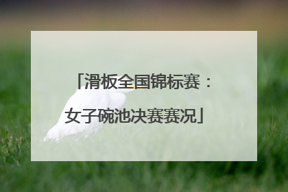 滑板全国锦标赛：女子碗池决赛赛况