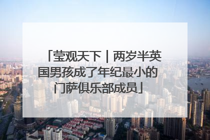 莹观天下｜两岁半英国男孩成了年纪最小的门萨俱乐部成员
