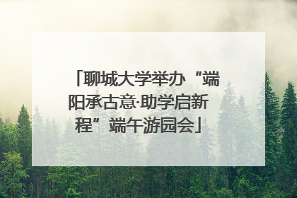 聊城大学举办“端阳承古意·助学启新程”端午游园会