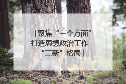 聚焦“三个方面” 打造思想政治工作“三新”格局