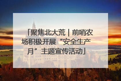 聚焦北大荒｜前哨农场积极开展“安全生产月”主题宣传活动
