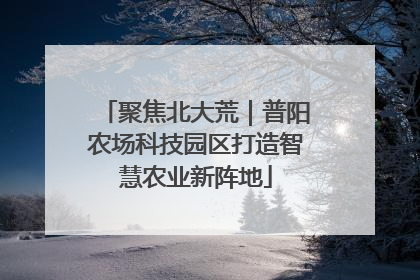 聚焦北大荒｜普阳农场科技园区打造智慧农业新阵地