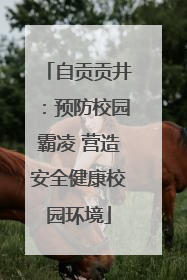 自贡贡井：预防校园霸凌 营造安全健康校园环境