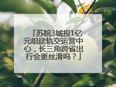 苏皖3城投1亿元组建轨交运营中心，长三角跨省出行会更丝滑吗？