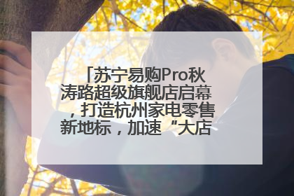 苏宁易购Pro秋涛路超级旗舰店启幕，打造杭州家电零售新地标，加速“大店攻略”全省布局