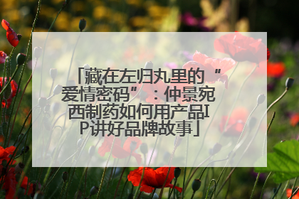 藏在左归丸里的“爱情密码”：仲景宛西制药如何用产品IP讲好品牌故事
