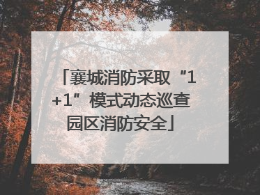 襄城消防采取“1+1”模式动态巡查园区消防安全