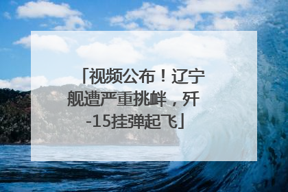 视频公布！辽宁舰遭严重挑衅，歼-15挂弹起飞