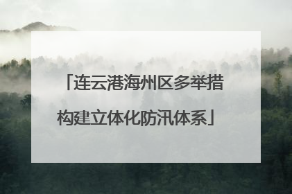 连云港海州区多举措构建立体化防汛体系