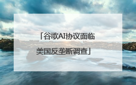 谷歌AI协议面临美国反垄断调查