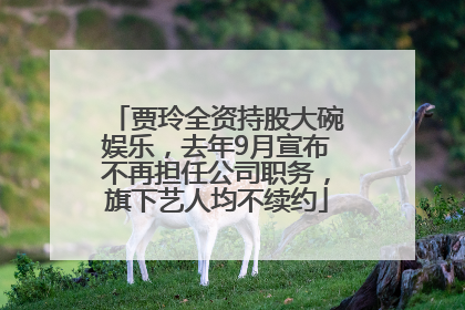 贾玲全资持股大碗娱乐，去年9月宣布不再担任公司职务，旗下艺人均不续约