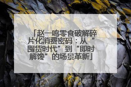 赵一鸣零食破解碎片化消费密码：从“囤货时代”到“即时解馋”的场景革新