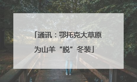 通讯：鄂托克大草原为山羊“脱”冬装